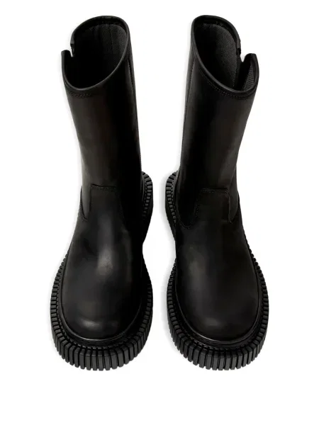 Botine Camper din piele cu cataramă negru