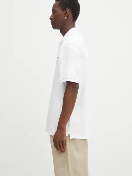 Tricou polo Carhartt Wip alb