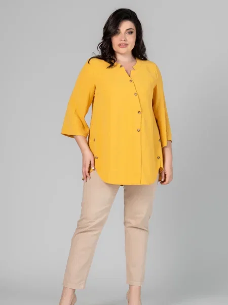 Туніка All Posa гірчичний віскоза/поліестер