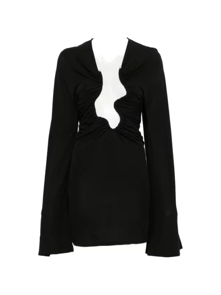 Rochie mini Christopher Esber cu volane negru