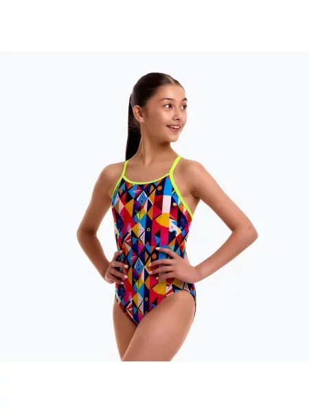 Gyermek egy részes fürdőruha Funkita Diamond Back One pieces broken box. Méret: 14 AUS