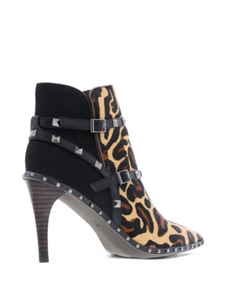 Cizme scurte Paris Punk cu tepi negru