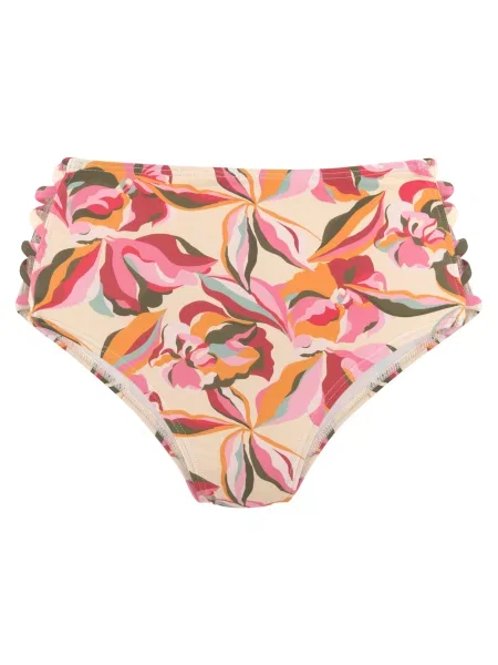 S.Oliver Bikini hlačke kremna / temno / pitaja / magenta zelena