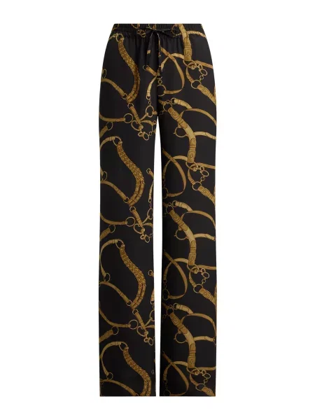 Lauren Ralph Lauren Pantaloni auriu negru