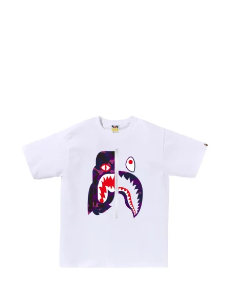 Tricou A Bathing Ape® cu imagine alb