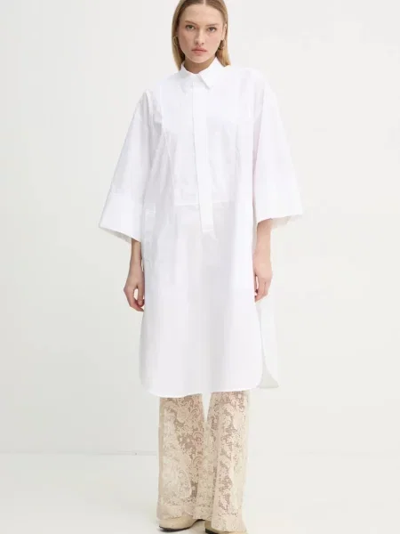 Day Birger et Mikkelsen rochie din Ambre mini oversize bej