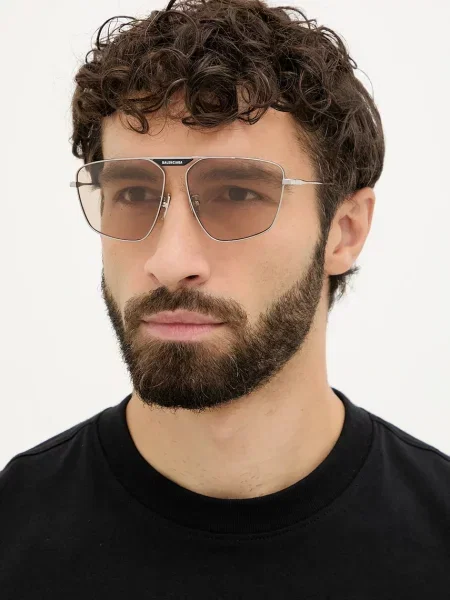 Sončna očala Balenciaga srebrna