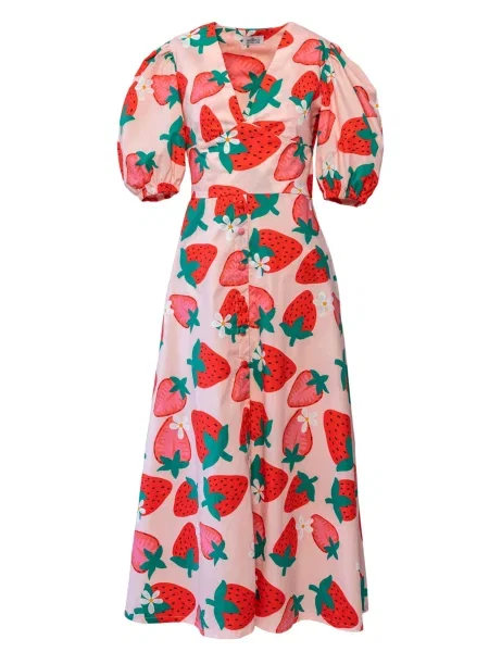 Pineapples Don't Have Sleeves Φόρεμα Lola Fresa παστέλ ροζ