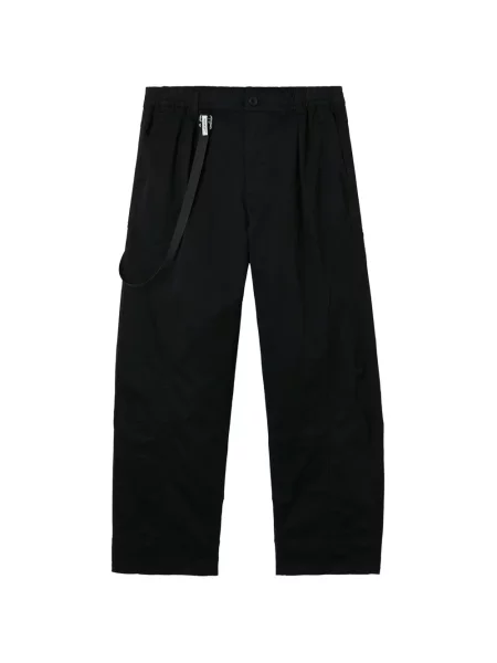 Pantaloni Musium Div. cu bretele negru