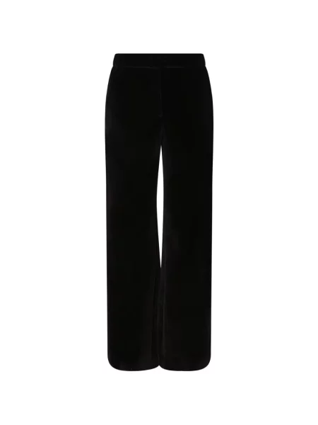 Pantaloni Genny de catifea negru
