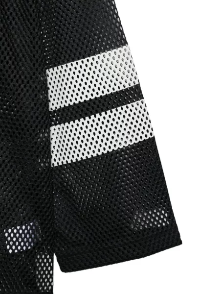 Prugasta košulja Stüssy od jersey crna