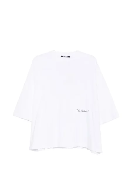 Тениска Jacquemus с принт бяло