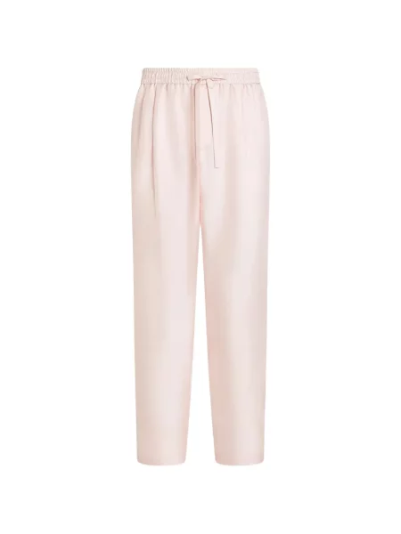 Pantaloni de jogging Dolce & Gabbana de mătase alergare roz