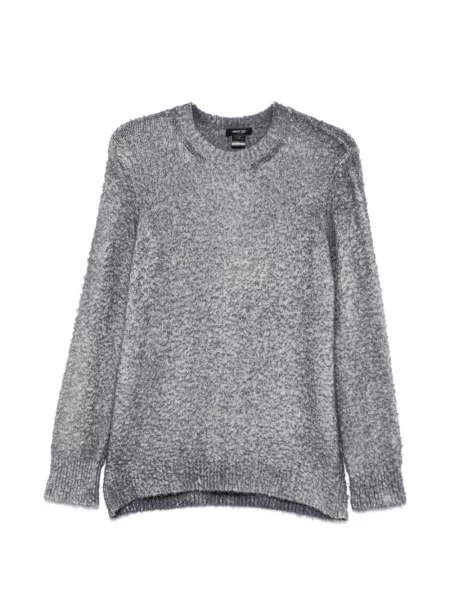 Bouclé hanorac crewneck Avant Toi cu decolteu rotund gri