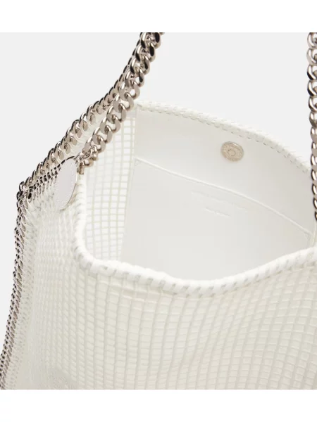 Geantă shopper Stella Mccartney plasă alb