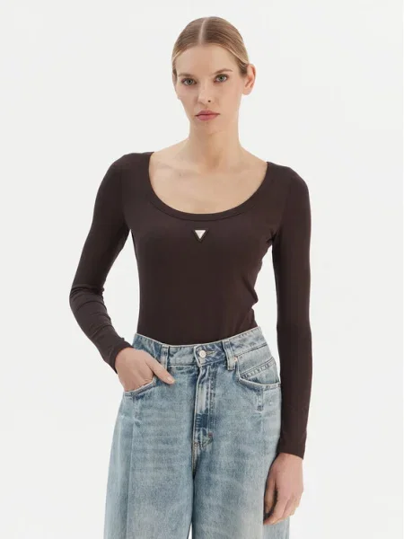 Guess Боди кафяв