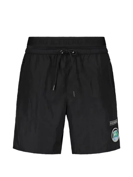 Slip de baie Iceberg cu autograf cu cordon negru