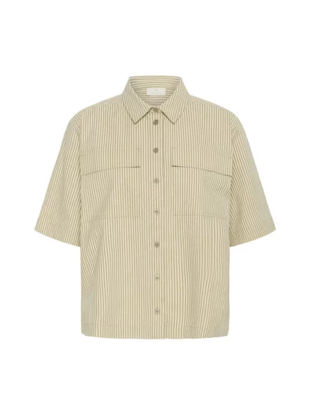 Koszula Kaffe w paski beżowa