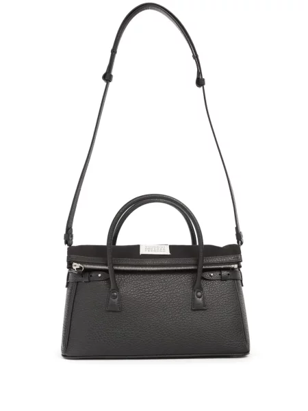 Geanta de piele Maison Margiela din piele negru