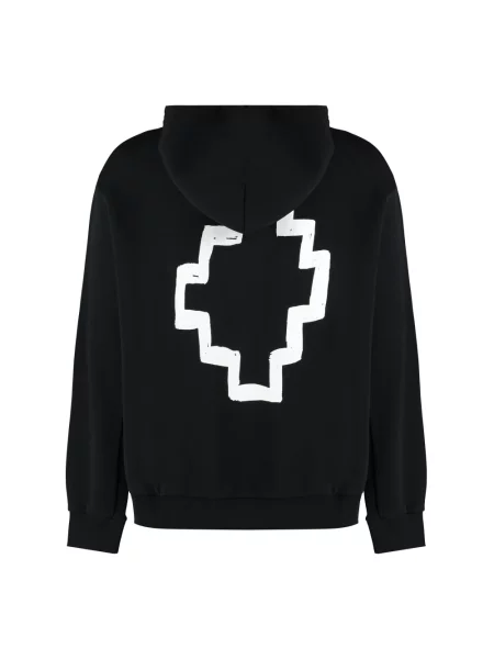 Bluza z kapturem Marcelo Burlon z kapturem z nadrukiem czarna