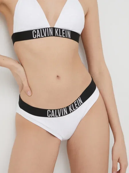 Plavky Calvin Klein Swimwear biela