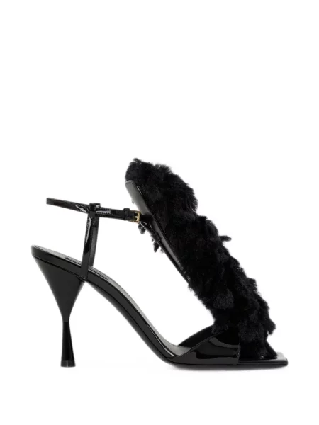 Sandale Givenchy din piele de lac negru