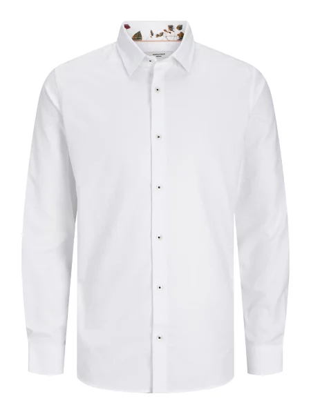 JACK & JONES Cămașă Nordic Flores' alb