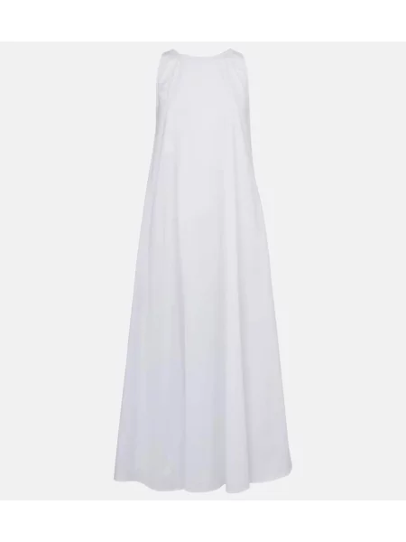 Rochie maxi Max Mara din poplin de costum roșu