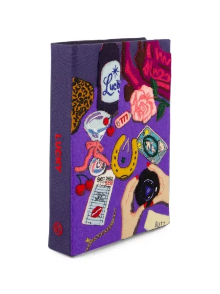 Geantă plic Olympia Le-tan cu broderie violet