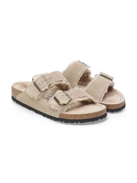 Замшевые шлепанцы Birkenstock