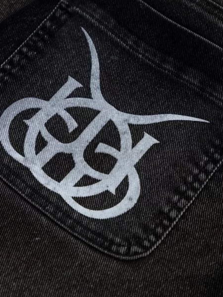 Szerokie jeansy Undergold czarne