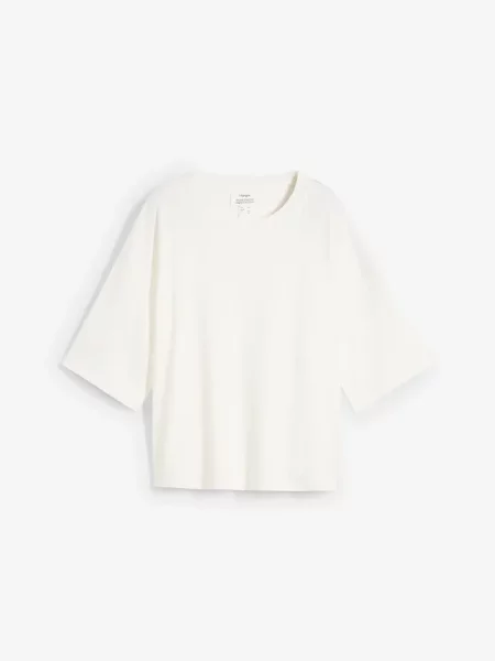T-shirt z czystej bawełny organicznej biała