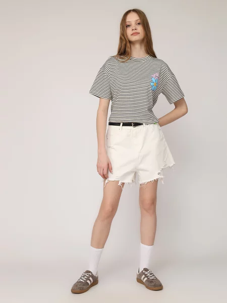 Шорти джинсові YUKI білий