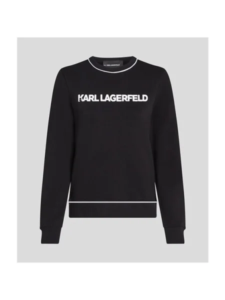 KARL LAGERFELD Bluză Negru alb