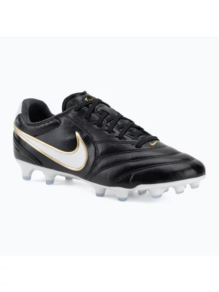 Încălțăminte de fotbal pentru bărbați Nike Tiempo Ligera Pro FG black/white alb