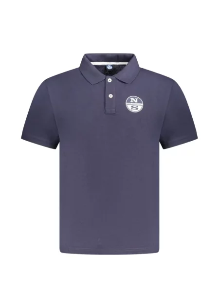 Scurt tricou polo North Sails cu autograf albastru