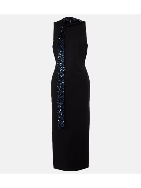 Rochie midi Dorothee Schumacher până la genunchi de costum negru