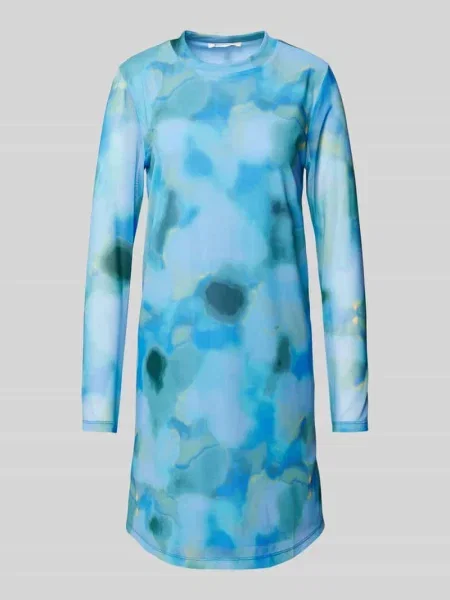 Sukienka mini z okrągłym dekoltem Tom Tailor Denim błękitna