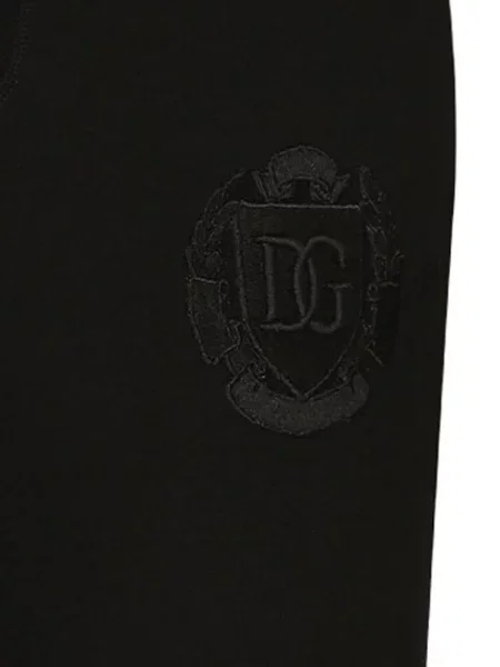 Siuvinėtos kelnės Dolce & Gabbana juoda