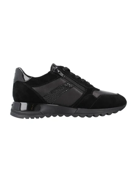 Pantofi Geox din piele de căprioară negru