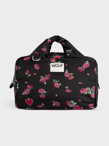 Козметична чанта за път WOUF Bloom 20 x 15 x 10 cm черно