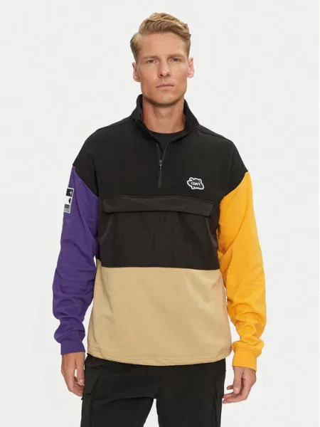 Colourwear Світшот Bloc Half Zip чорний