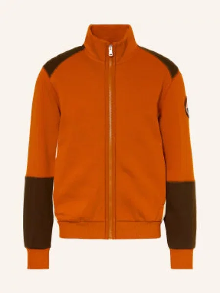 Napapijri Sweter Typu Troyer B-Archive orange pomarańczowy