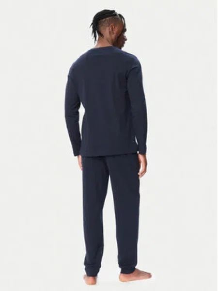 Emporio Armani Underwear Pižama Tamsiai mėlyna