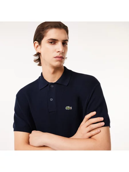 Поло Lacoste синее