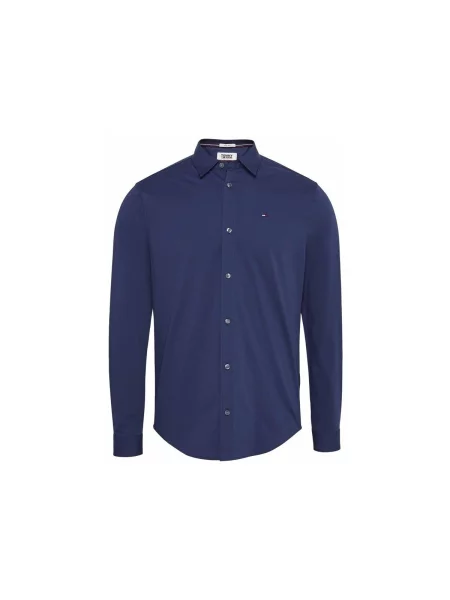 Tommy Jeans Košeľa tmavomodrá / biela / červená modrá