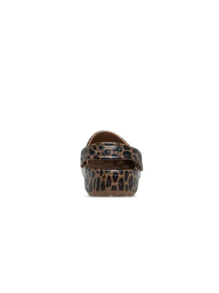 Šľapky Crocs Classic Animal Clog T hnedá