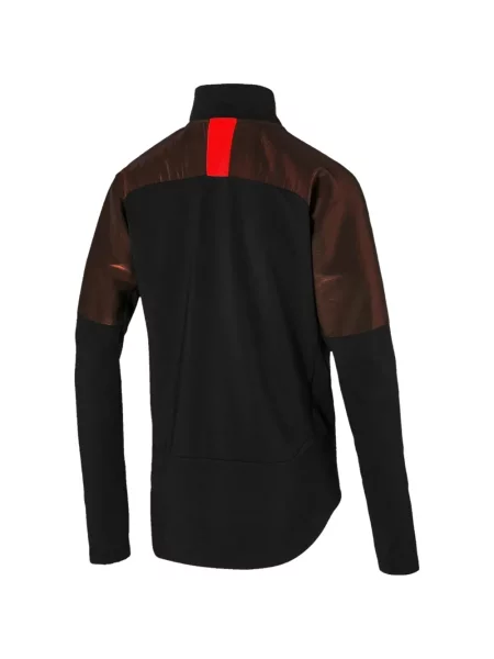 Hanorac cu fermoar Puma cu autograf negru