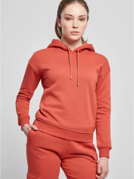 Bluza z kapturem Urban Classics czerwona