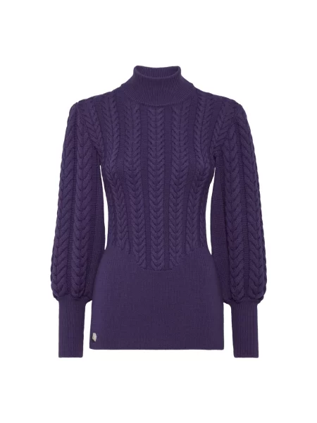 Golf golf Philipp Plein wełniany fioletowy